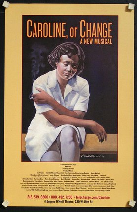 a poster of a woman sitting on a bench