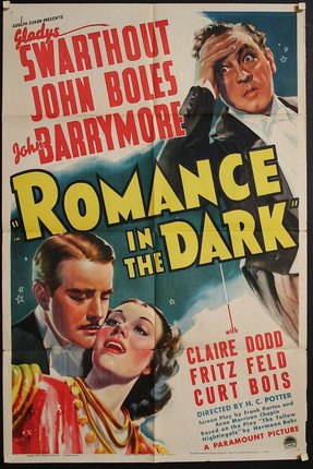 a movie poster with a man and woman