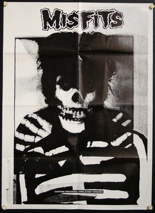 a poster of a man with a skeleton