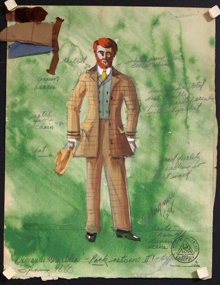 a drawing of a man in a suit