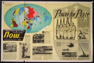 a poster with a map and pictures