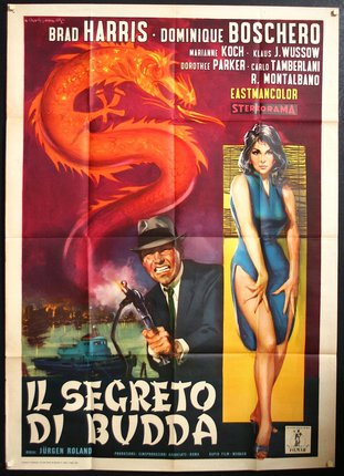 a movie poster with a man holding a bow and a woman holding a dragon
