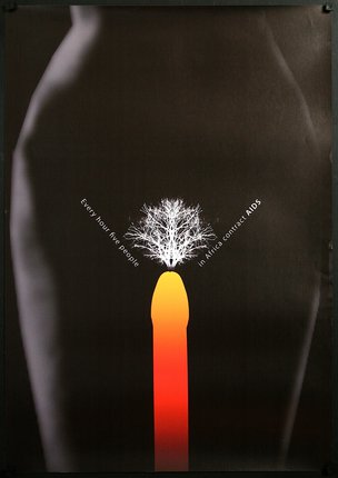 a poster with a tree and a bullet