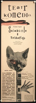 a poster with a cat's face