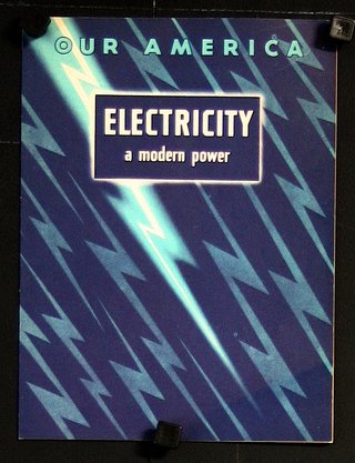 a blue and white cover with lightning bolts