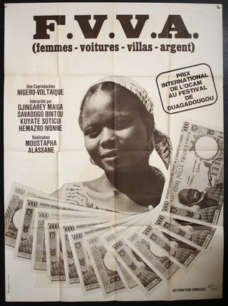 a poster of a woman with money