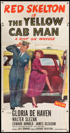 a poster of a man and a woman in a car