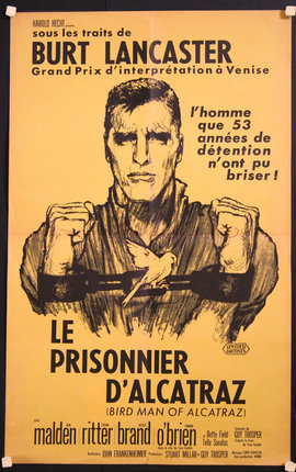 a poster of a man with handcuffs