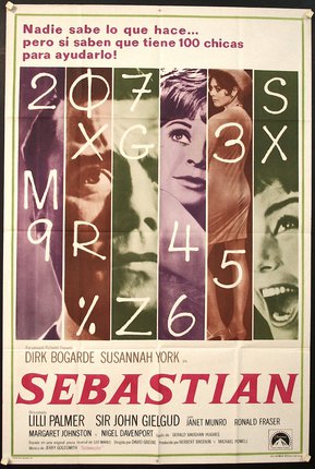 a movie poster with numbers and letters