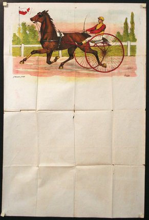 a horse and a horse drawn on a paper