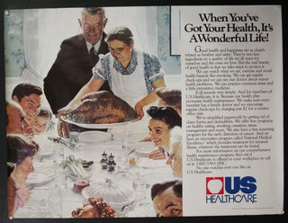 a group of people around a table with food