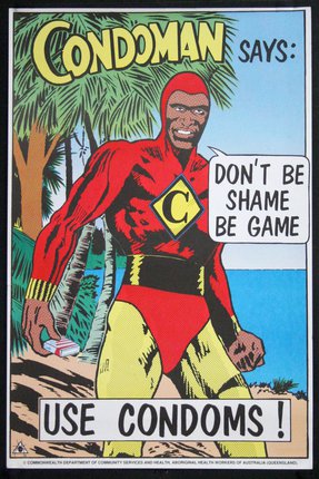 a comic book character with a red garment