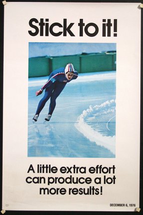 a poster of a man skating