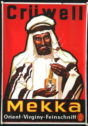 a poster of a man smoking a cigarette