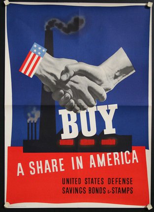 a poster with hands shaking hands