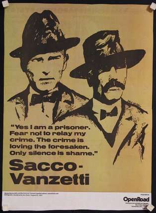 a poster of two men wearing hats