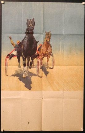 a poster of a horse drawn carriage