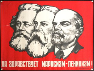 a poster with three men