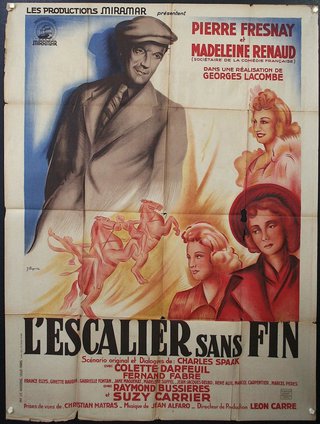 a movie poster of a man and women