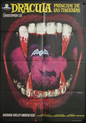a poster of a vampire mouth