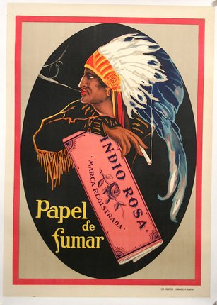 a poster of a man holding a cigarette