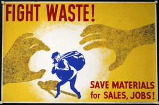 a yellow sign with a man carrying a sack of money