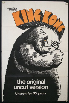 a poster of a gorilla holding a cup
