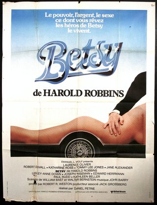 a movie poster of a woman on a car