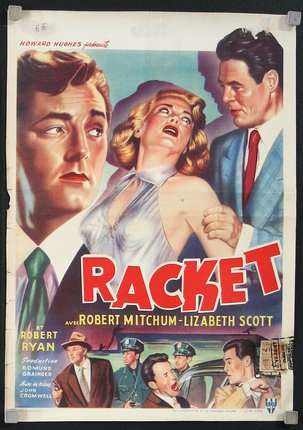 a movie poster with a woman being attacked by a man