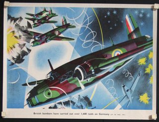 a poster of military planes