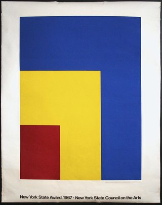 a blue and yellow rectangular object