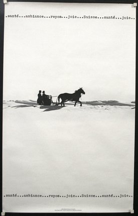 a horse pulling a sleigh in the snow