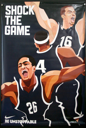 a poster of basketball players