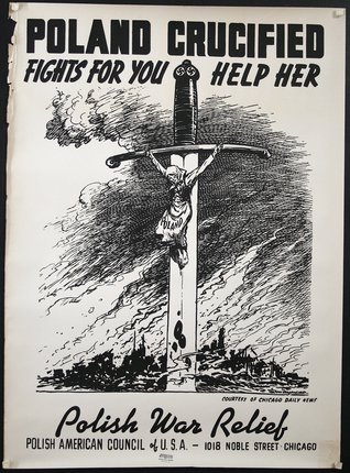 a poster of a woman holding a sword