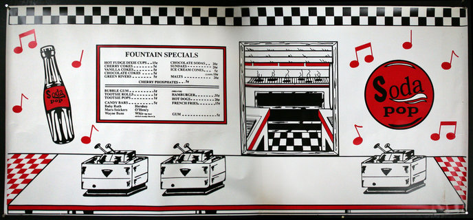 a menu of a fast food restaurant