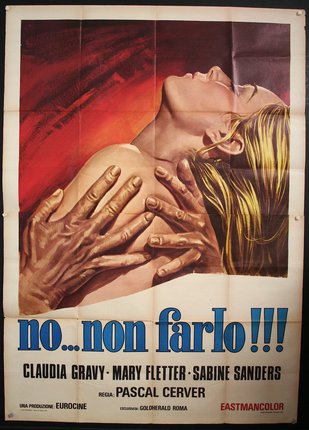 a poster of a woman holding a man's hand