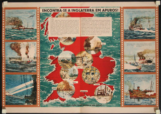 a poster with a map of the united kingdom