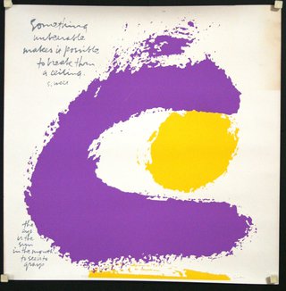 a yellow and purple painting