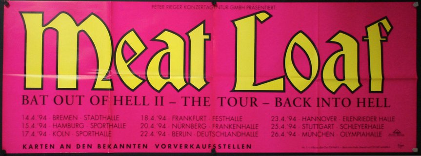 a pink and yellow poster