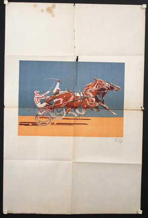 a poster of a horse drawn carriage