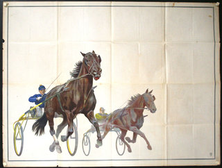 a horse drawn carriage with a rider