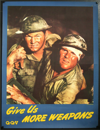 a poster of two men wearing military uniforms