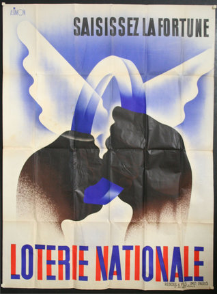 a poster of two people with wings