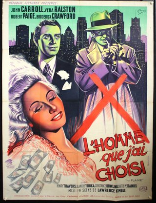 a movie poster of a man smoking a cigarette and a woman