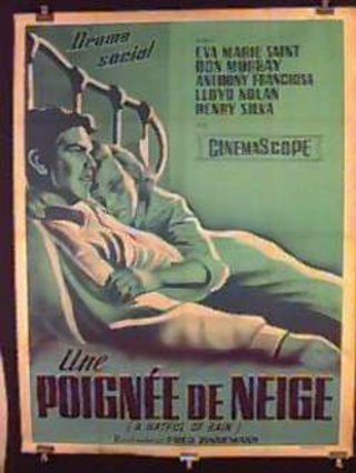 a movie poster of a man lying in bed