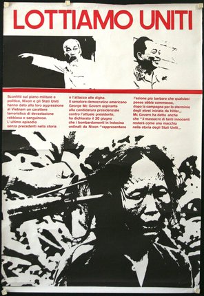 a poster with text and images of a woman