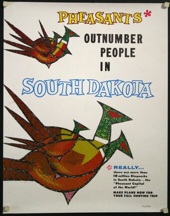 a poster with birds and text