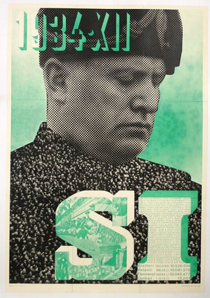 a poster of a man