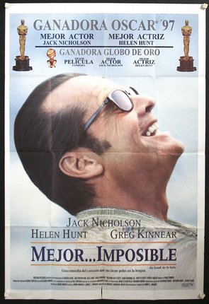 a movie poster of a man smiling