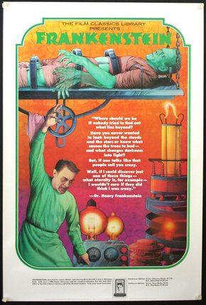 a poster of a man and a man in green